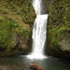 Multnomah Falls from below.