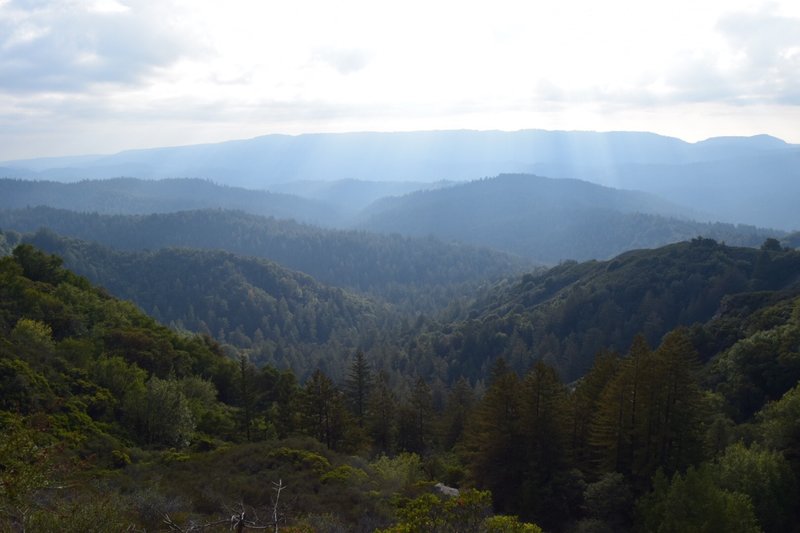 The blue mountains of Santa Cruz!