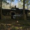 Dilapidated homes in the Elkmont campground area.