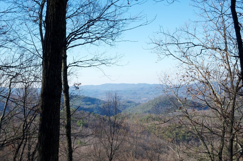 Looking out over the valley.