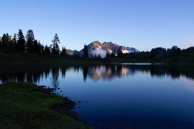 Lake LaCrosse at sunset.