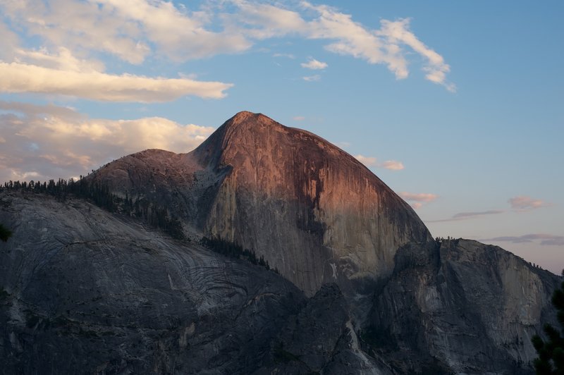 Half Dome at Sunset.