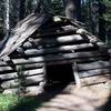 Mr. McGurks cabin right before you enter the meadow.