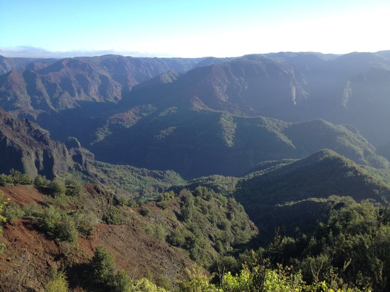 View into the canyon from near the beginning of the trail