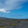 Hiking out to the petroglyphs across the old lava field.