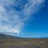 Looking out over the lava field.