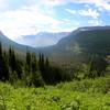 Looking back towards Swiftcurrent Lake