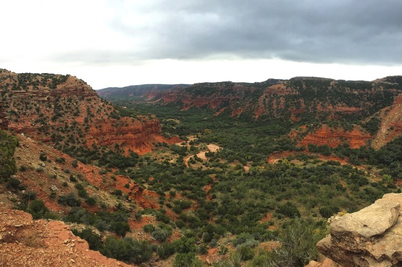 Looking east on top of the Upper Canyon Loop.