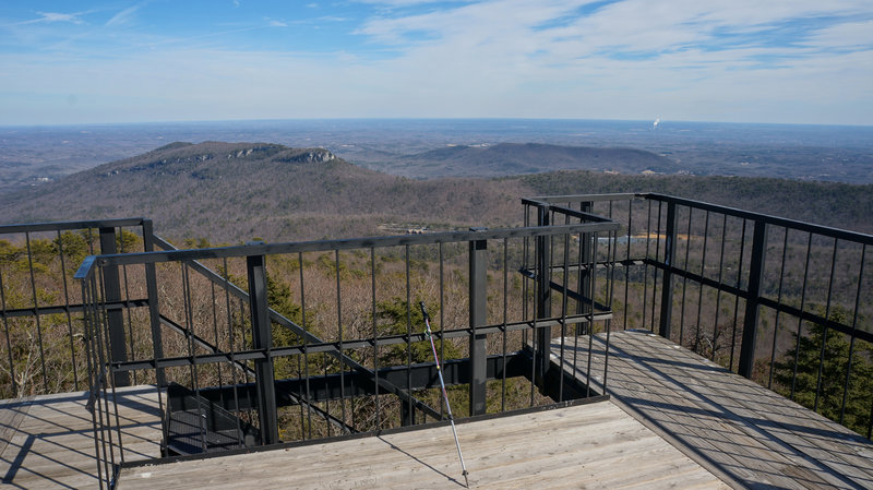 View from the observation tower on Moore's Know - Hanging Rock State Park.