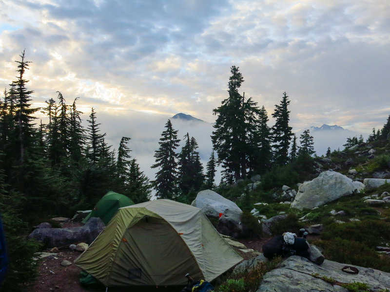 Copper Lake Campground early morning.