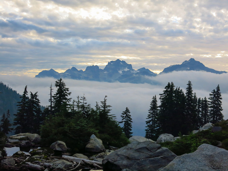 Awesome mountaintop views from Copper Lake Campground.