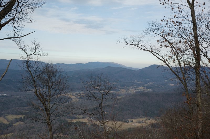 View outside of the park from the Rich Mountain Trail.