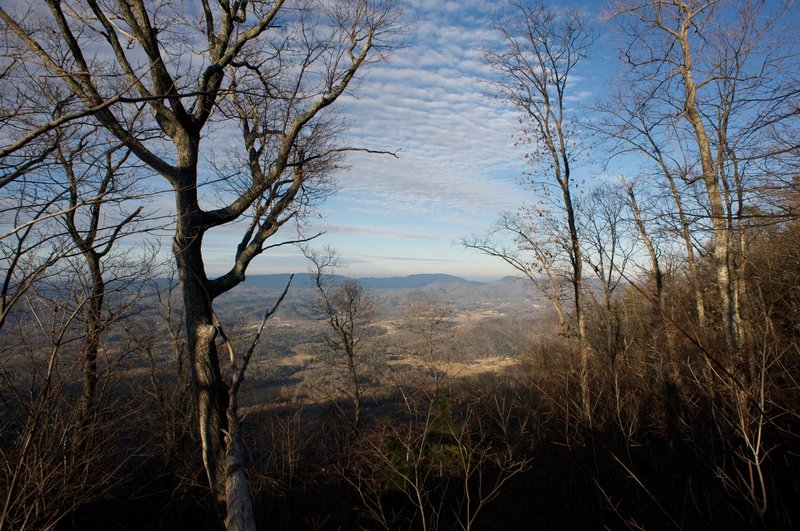 A view into Townsend area from Rich Mountain Trail.  This is all lies outside the park boundary.