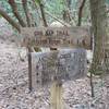 End of the trail. This is the trail junction at the Anthony Creek Trail.