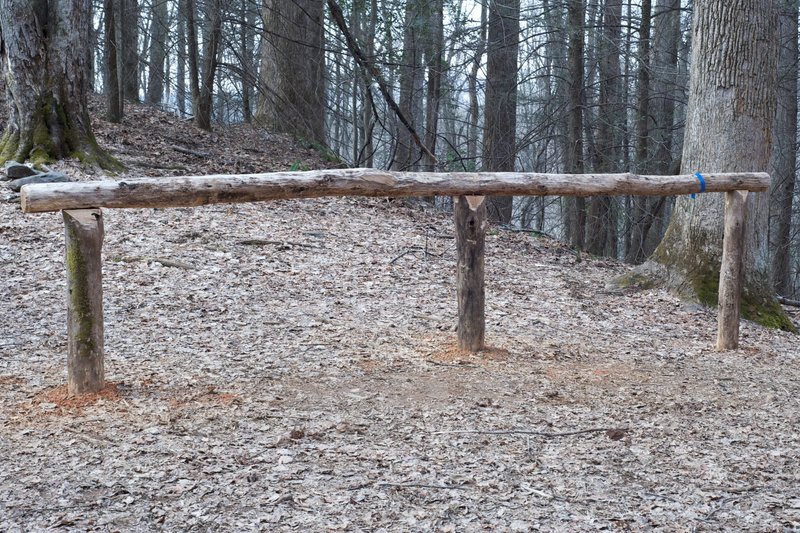 Finley Cane is also a horse trail, as evidenced by this area to tie up your horses for a rest.