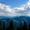 Looking to the Olympic Mountains from Dodger Point.