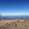 Unofficial trail to Agassiz Peak looking west.