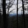 Limited view from Schoolhouse Gap as you reach the end of Scott Mountain Trail.