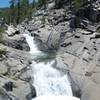 Yosemite Falls before it plunges over the North Rim.