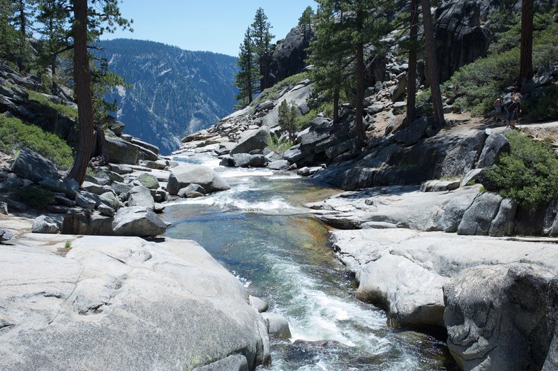 Yosemite Creek as it makes it way to Rim where it plunges over the edge.