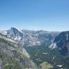 Looking toward the Merced and Tenaya Caynon drainages, with Yosemite Valley stretching below.