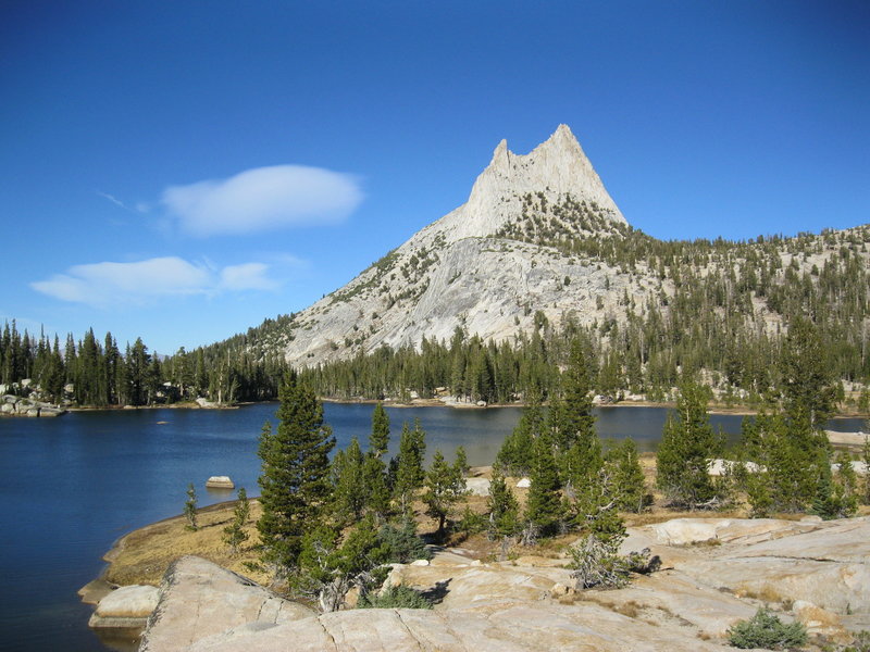 Lower Cathedral Lake w/ Cathedral Peak.