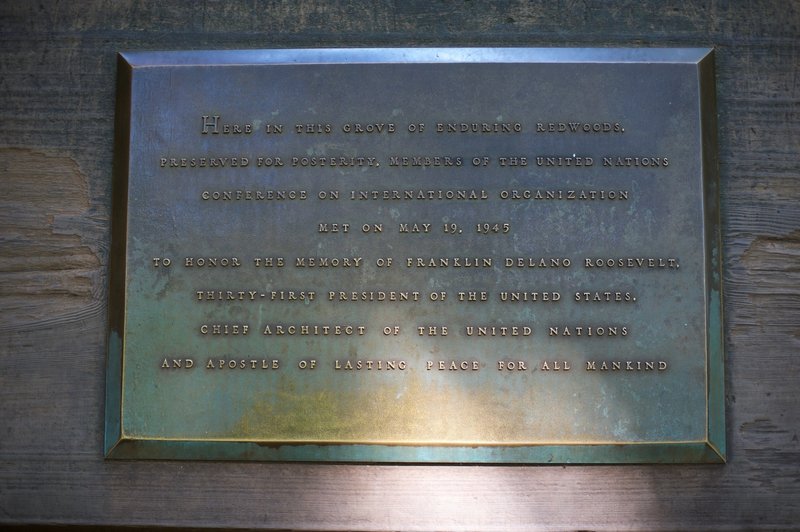 This beautiful memorial resides beside the Main Trail.