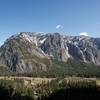 Looking across the Upper Yosemite Falls Trail and the valley to the South Rim.