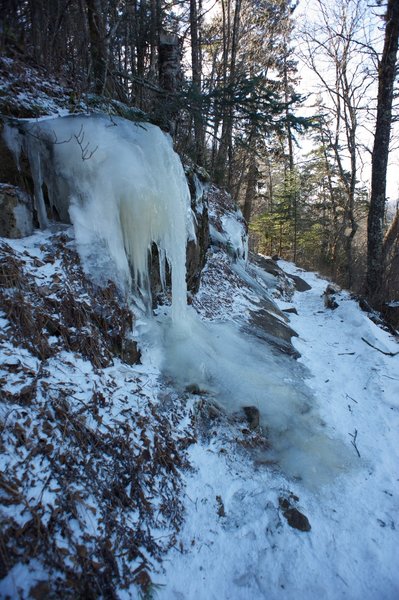 The Appalachian Trail ices over in the winter, so making sure you have additional traction devices.