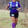 After crossing under Gallaher Road, & 13 miles in, Katherine is still smiling!