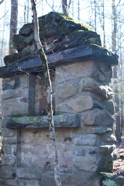 Homesite remains along the trail. It's a great trail for exploring the old Sugarlands community that existed in this area.