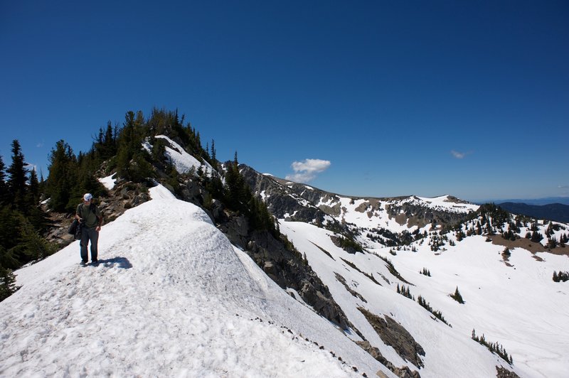 Sometimes snow covers the trail and can be slippery.