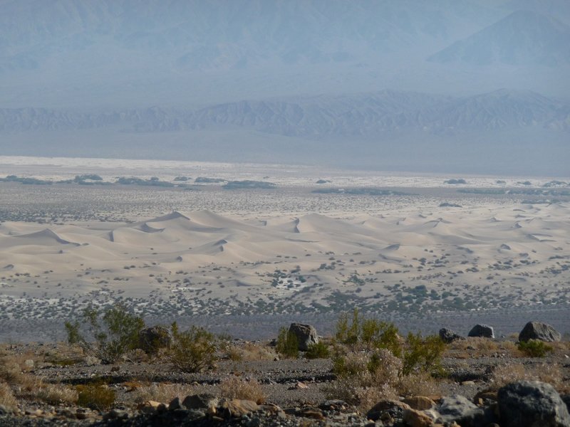 Mesquite Flat Dunes from Mosaic Canyon, Death Valley