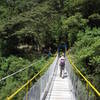 One of the nicer bridges along the route. It moves around a little, but it's well built.