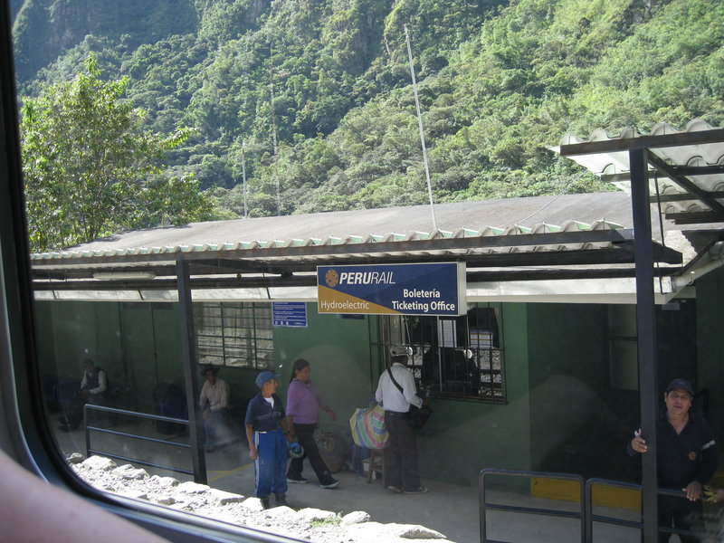 The ticket office. There is one train for the locals (cheap, tourists not permitted) and another train for tourists (much more expensive, locals not permitted).