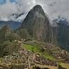 Money shot!  The ruins photographed from a common viewing point.  The taller peak in the background is Wayna Picchu (or Huayna Picchu), and it is possible to climb to the top for a different view of the ruins.  You need a special permit to do this - check it out before you go.