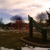 Play area at Avlin B. Thomas Park, located just north of the trail.