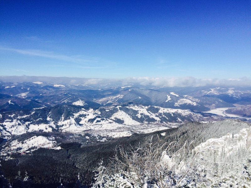 View from Ceahlau Mountain.