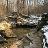 Sliding rocks along the Turkey Pen Hollow Trail.