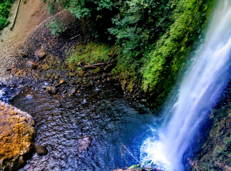 Looking down at Tunnel Falls.