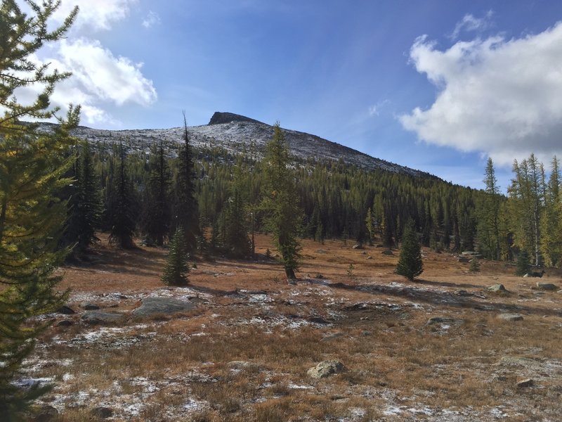 Apex Mountain with a light dusting of snow.