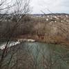 Looking over the Schuylkill River at Phoenixville, PA from the ravines at the top of the Neal Thorpe Trail