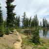 A water spot on the flank of Diamond Peak while on the PCT.