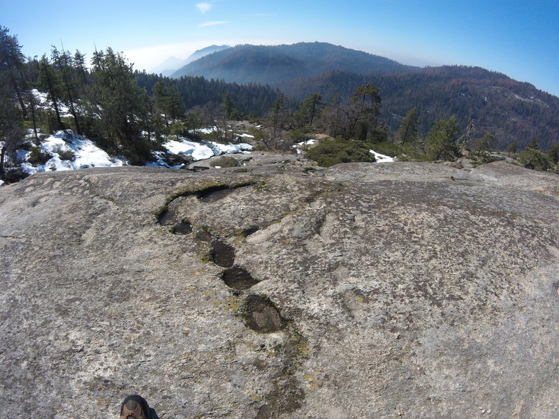 Just below the top of Sunset Rock, chasing the runoff from snow melt.