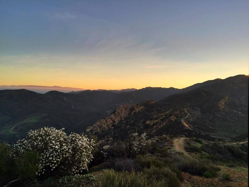 View from the top of the first climb.