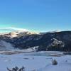 Looking East across the top of the main Mammoth Terrace.