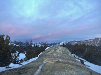 Sunset over White Elephant Back Terrace.