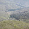 Hiking toward  the Miwok connection looking down into the Haypress Camp.