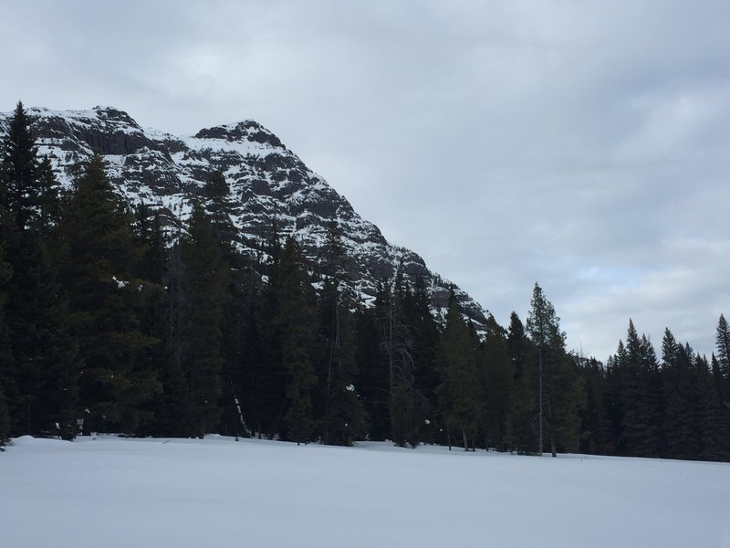 Near the 2.5-mail mark the trails crosses a nice meadow with good views of Barronette Peak to the North.