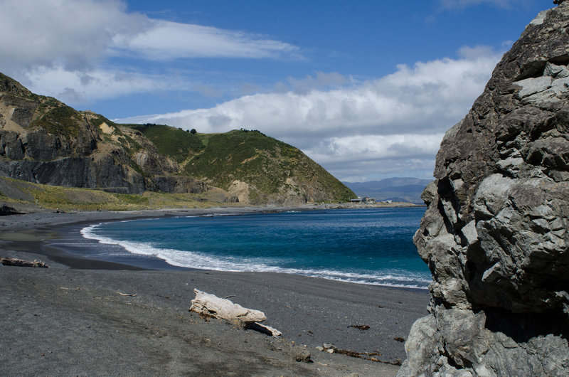 Beach view from the walkway.